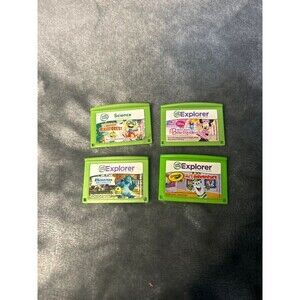 LeapFrog LeapPad Explorer Cartridges lot of 4  #347